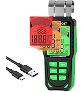 Pinless Moisture Meter,Wood Moisture Meters for Walls, Rechargeable Claw Moisture Meter, Firewood...