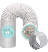 HOXHA Portable Air Conditioner Hose with Coupler 5.9 Inch Anti-Clockwise Thread AC Exhaust Vent D...