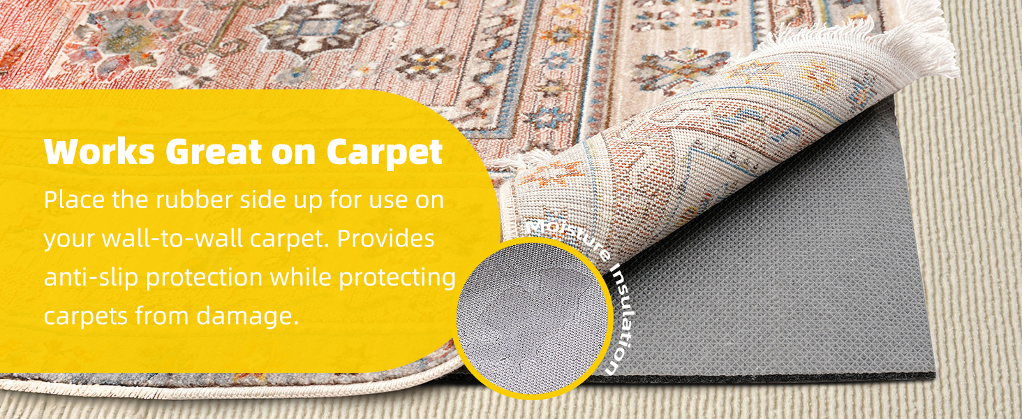 rug pad gripper 8x10 non slip cushioned thick felt rubber rug pad runner rug pad non skid