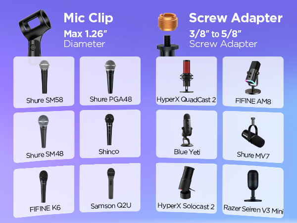 desktop mic stand