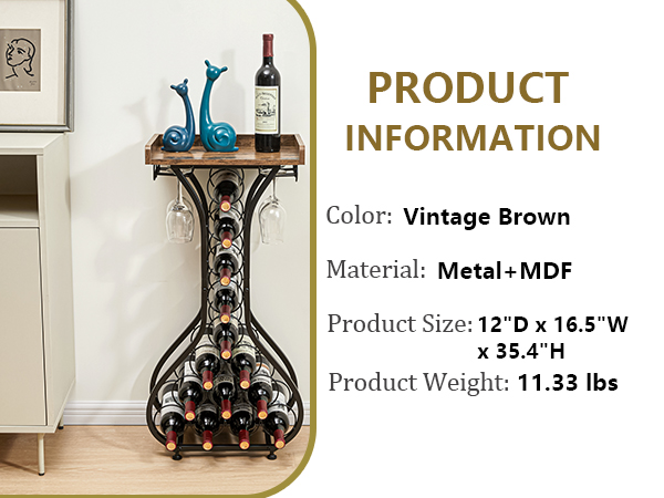 mini bar wine rack