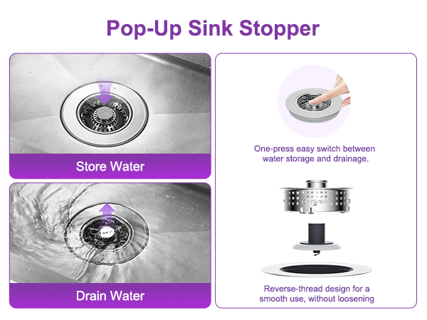 metal drain stopper filter
