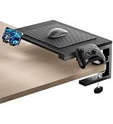 ARES WING Desk Shelf Extender, 15 Inch 3 in 1 Clamp on Desk Shelf, Gaming Accessories for Desk w/...