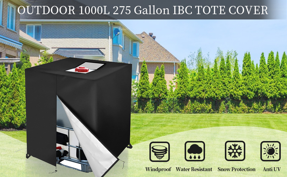 Zipper IBC Tote Cover
