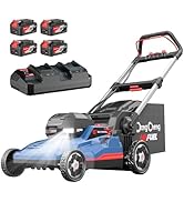Dong Cheng 21 Inch 3-in-1 Brushless Lawn Mower, 40V 1600W Cordless Electric Self-Propelled Lawn M...
