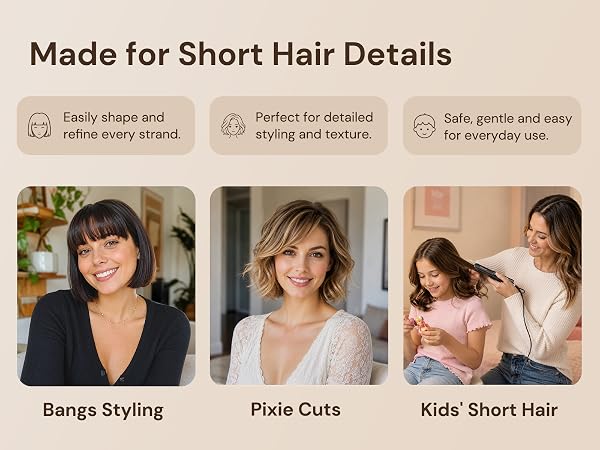 Portable hair straightener