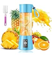 Portable Personal Size Mini Blender - 2026 Upgraded Cordless Blender for Smoothies & Shakes, Type...