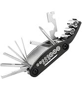YSFER Motorcycle Repair Tool Kit, 16-in-1 Portable Bike Maintenance Tool Set with Screwdriver & H...