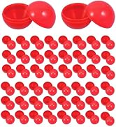 Wakauto 50pcs Raffle Bingo Balls, 4cm Plastic Hollow Lotto Balls Round Vending Machine Capsules D...