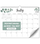 Wall Calendar 2026-2027, 18 Months Academic Calendar, Jan. 2026 - Jun 2027, 14.76" × 11.75", Mont...