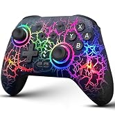 Switch Controller, Wireless Switch Pro Controller for Switch/Switch Lite/Switch OLED, 10 Color LE...