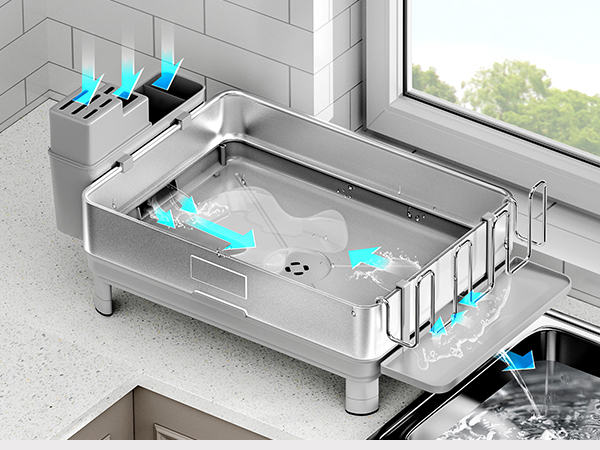 stainless steel dish drying rack