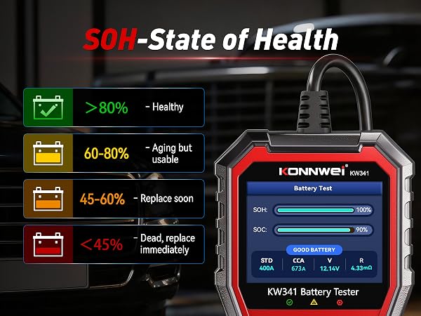 KW341 Battery Tester