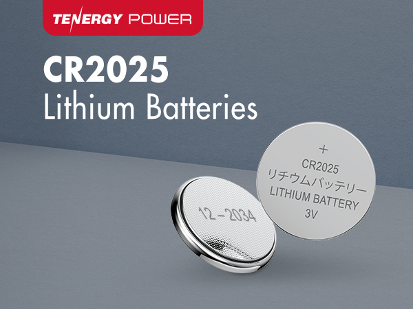 Tenergy CR2025 Lithium Button Cell Batteries