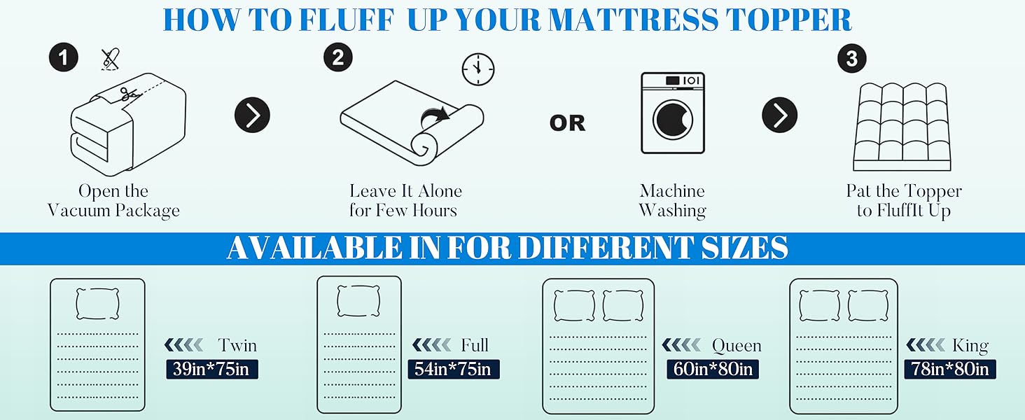 Firm mattress topper