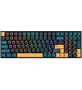 BOYI TK96 90% RGB Hot Swappable Triple Mode Keyboard,2.4Ghz/Bluetooth 5.0/Wired Keyboard N-Key Ro...