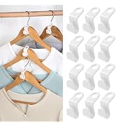 100 PCS Space Saving Hanger - Clothes Hanger Connector Hooks, Stacking Hanger Hooks Space Saver, ...
