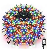 VTECHOLOGY 500 LED Multicolor Christmas Tree Lights ,170ft Connectable Christmas Lights String wi...