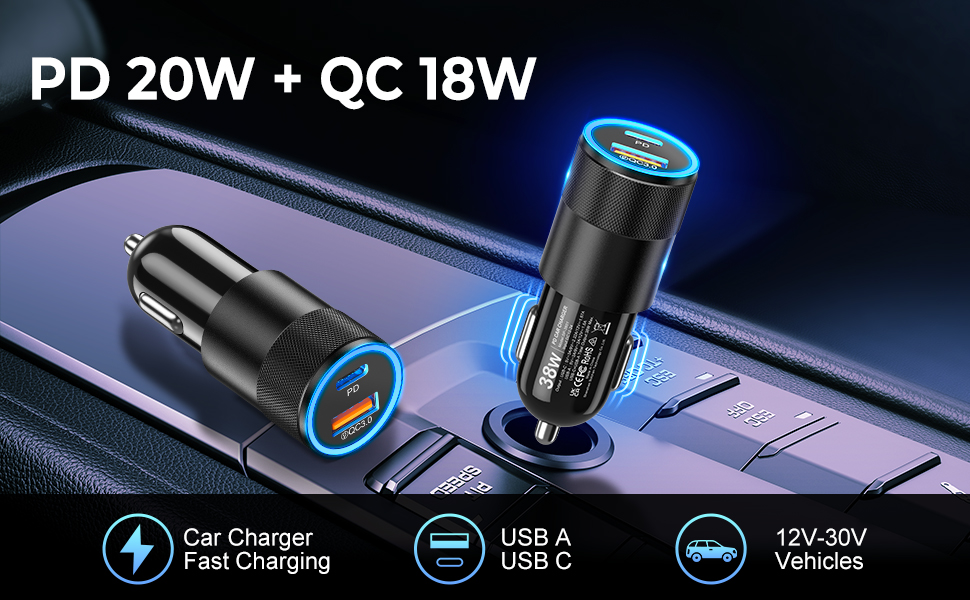 usb c car charger