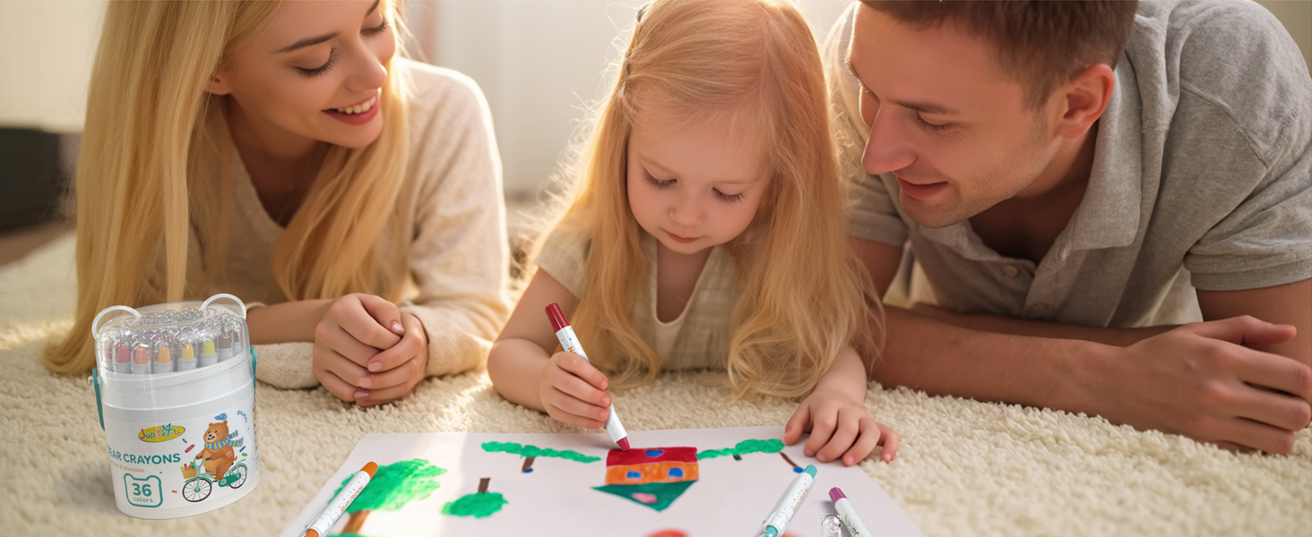 twistable bear crayons coloring for toddlers 1-3