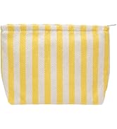 PAZIMIIK Makeup Bag Large Cotton Zipper Pouch for Purse Travel Canvas Make Up Organizer for Women...