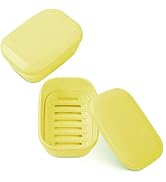 Quatish Travel Soap Holder, 2PCS Portable Soap Dish with Lid, Travel Soap Container, Soap Case fo...