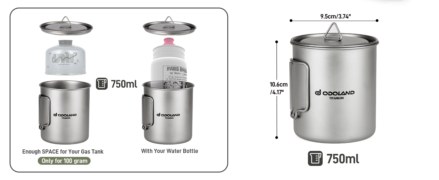 Titanium Pot with Camping Stove