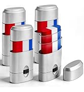 4 Pack Red White Blue Face Paint Sticks, USA Patriotic Body Paint for Football, Baseball, Softbal...