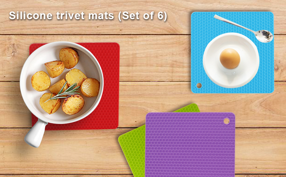 Silicone Trivet Mats