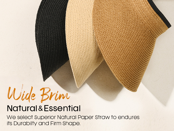 Wide Brim Natural & Essential