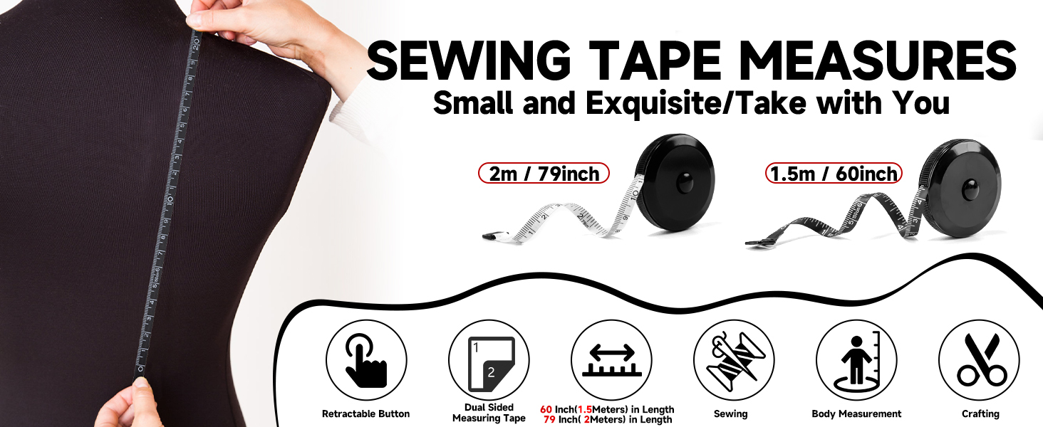 60-Inch Soft Fashion Pink & Retractable Black Double Scales Rulers for Body Weight