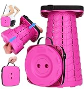 Fishboy Upgraded Square Collapsible Stool for Adults,Portable Retractable Folding Telescoping Fol...