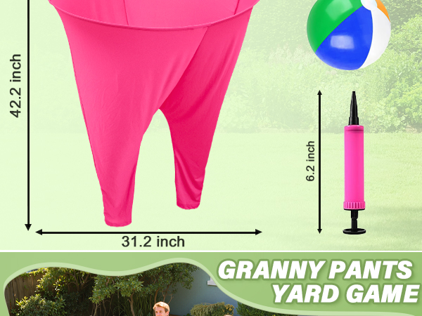 Granny Pants Outdoor Game Granny Pants Yard Game for Adults Granny Pants Game Big Pants Ball Game