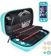 Hestia Goods Switch Case Compatible with Nintendo Switch Lite 2 Pack Screen Protector & 6 Pcs Thu...