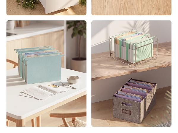 Wheat Straw Expanding Hanging File Folders