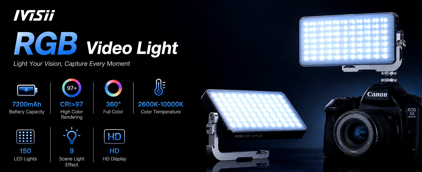 RGB video light