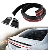 Spoilers for Cars,4.9 Ft Reflective Carbon Fiber Spoiler Rear Spoiler Wing for Car Decorations,Un...