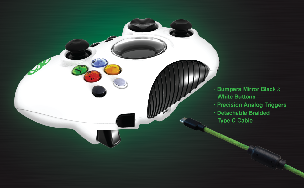 Officially Licensed, White Duke, PC, Windows 10 controller, White Hyperkin Duke, White, Duke