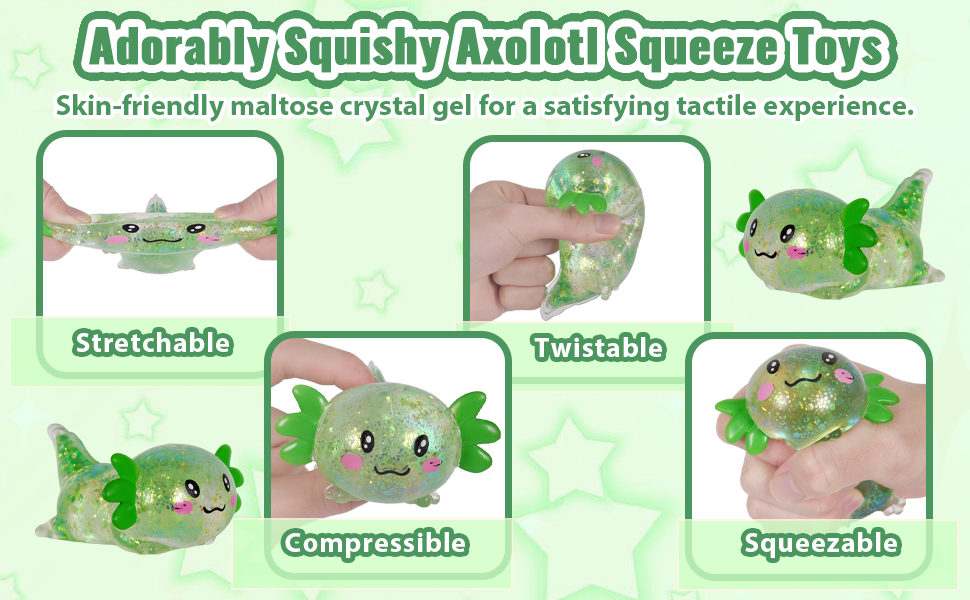 Axolotl Taba Squishy Stress Ball Squeeze Toy