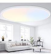 Brightever 19 Inch Large Flush Mount Ceiling Light Fixtures, 4200LM 420W Equivalent, 2700K-6500K ...
