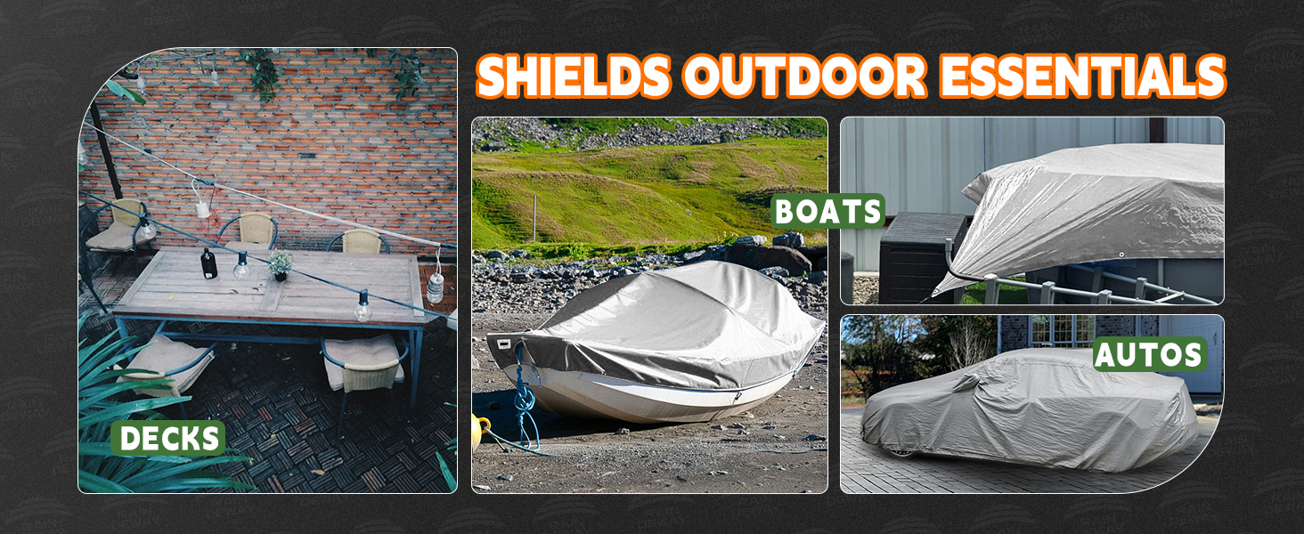 To cover the patio furniture;Cover your pet cages on cold evenings or rain day;