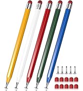 Stylus(5-Pack),Stylus Pen for Touchscreen,iPad,Switch.Universal Stylus | High Sensitivity,2-in-1 ...