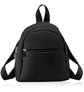 Energather Cute Mini Backpacks, Corduroy Tiny Backpack Small Backpack for Women and Girls, Portab...