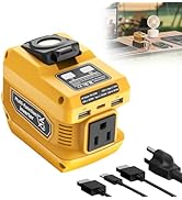 220W Portable Power Inverter Compatible with Dewalt 20V Battery, DC 20V to AC 110V Battery Invert...