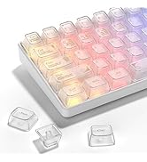Keycaps - Crystal Clear Jelly Keycaps 60 65 75 100 Percent, Baroque Style Custom Keyboard Key Cap...