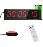 Ousmile Large Stopwatch with Start/Stop Button, LED Digital Timer with Remote, Countdown Clock wi...