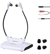 SIMOLIO Wireless Headphones for TV Watching w/Clarified Dialog, 164FT Range TV Headset for Senior...