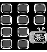 10PCS Rounded Square Clear Plastic Shaker Domes and Retro TV Metal Cutting Dies for Card Making C...
