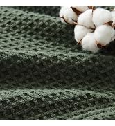 Bedsure GentleSoft 100% Cotton Blanket Queen Size for Bed - Breathable Lightweight and Soft for S...