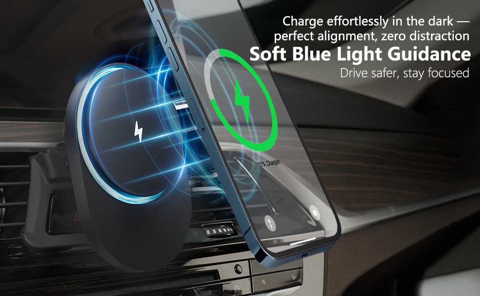 CLEC wireless charger car phone holder